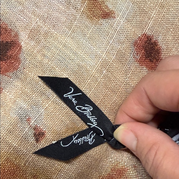 Vera Bradley Black, Pink, and White Leaf Design Wallet - Picture 4 of 4